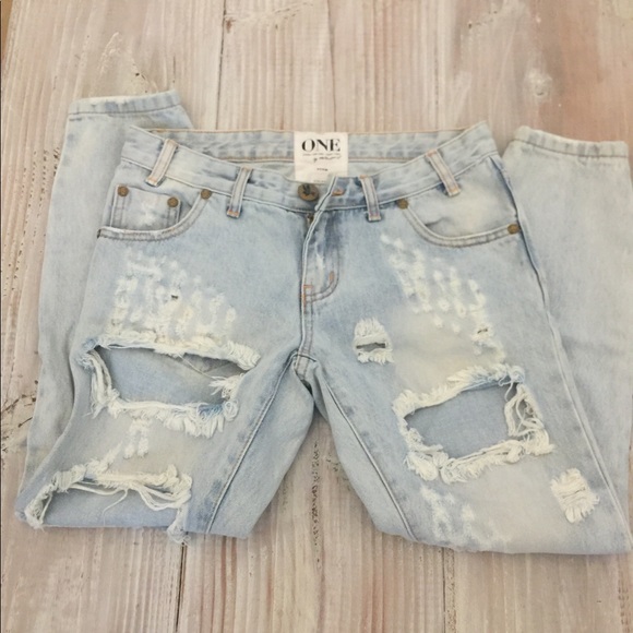 One Teaspoon destroyed denim jeans - Picture 3 of 5